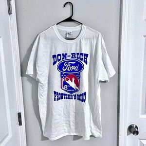 Ford don-rich 8th annual white graphic short sleeve t shirt